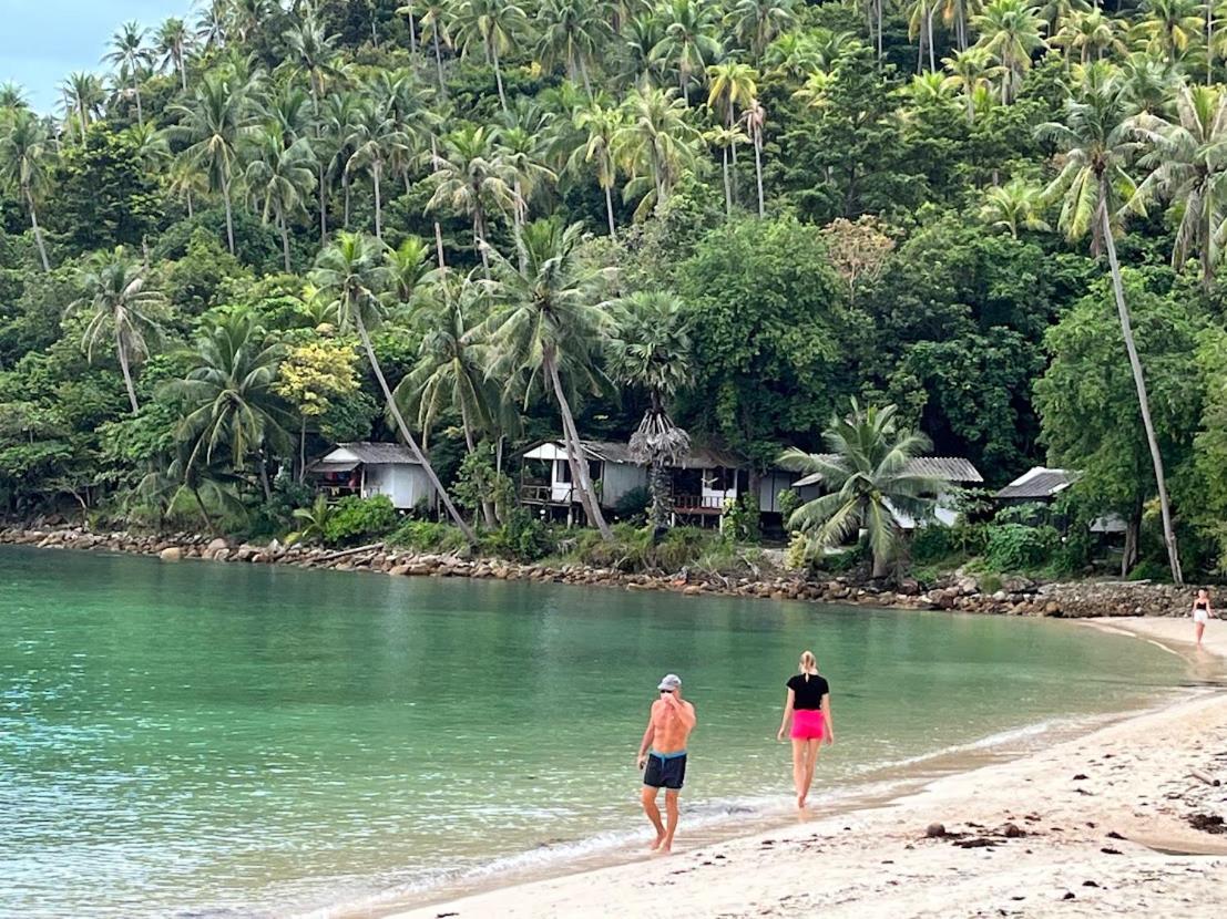 Green Papaya Beach Resort, Koh Phangan Saláta-part Kültér fotó