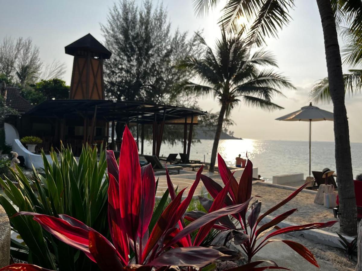 Green Papaya Beach Resort, Koh Phangan Saláta-part Kültér fotó